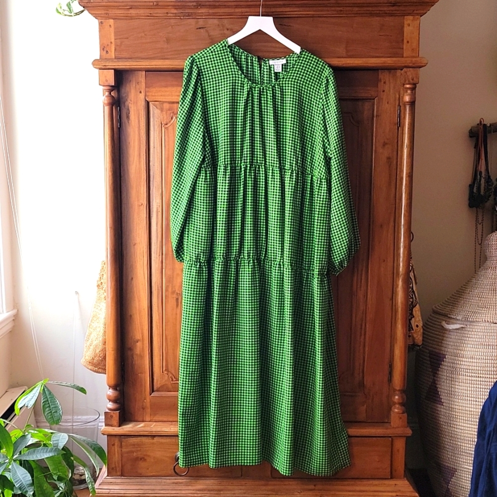 Green Dress Topshop
